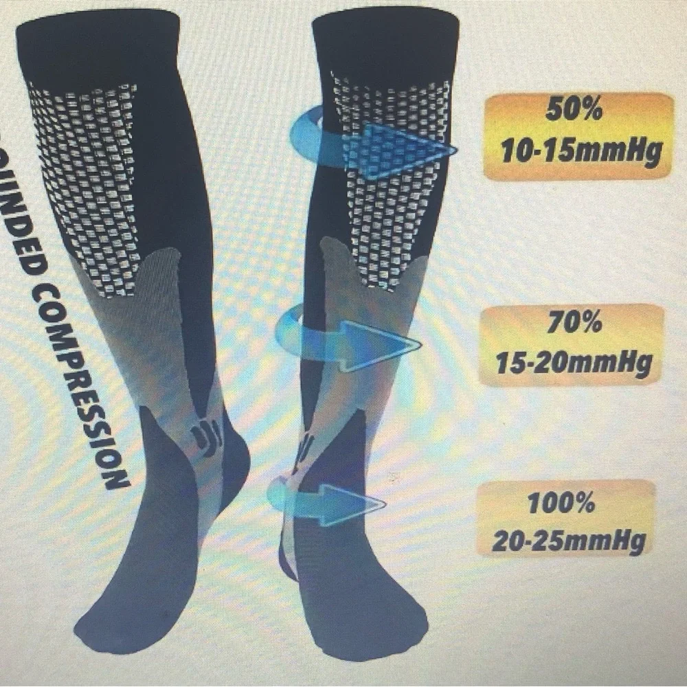 Unisex Compression varicose veins socks  thigh long Tube.S/M